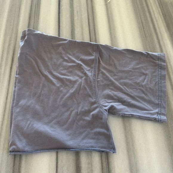 Blue Oversized Crop T-shirt US0 - Picture 4 of 4